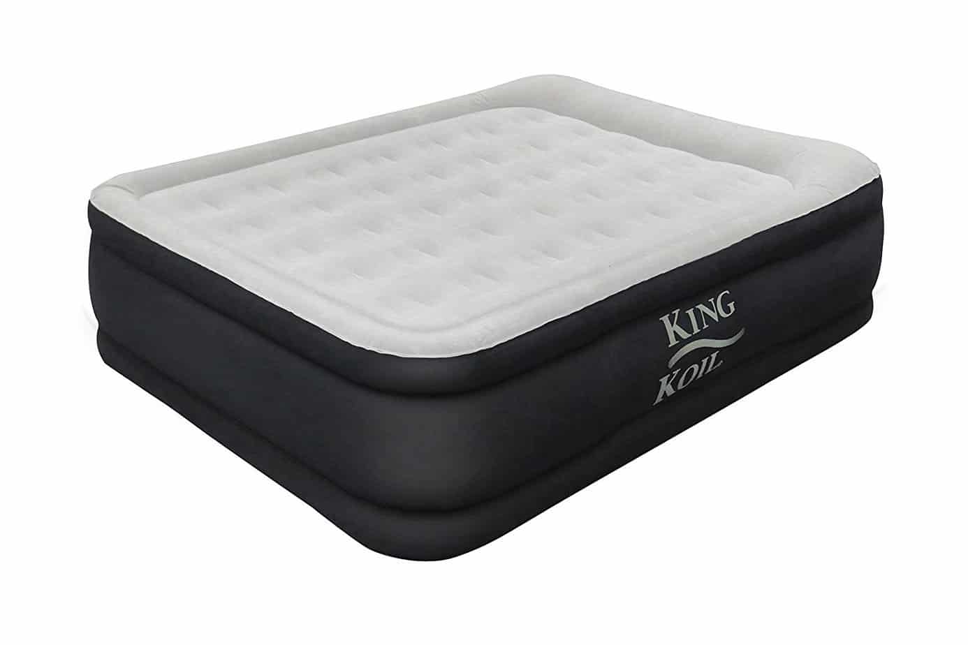 camping air mattress with built-in battery pump