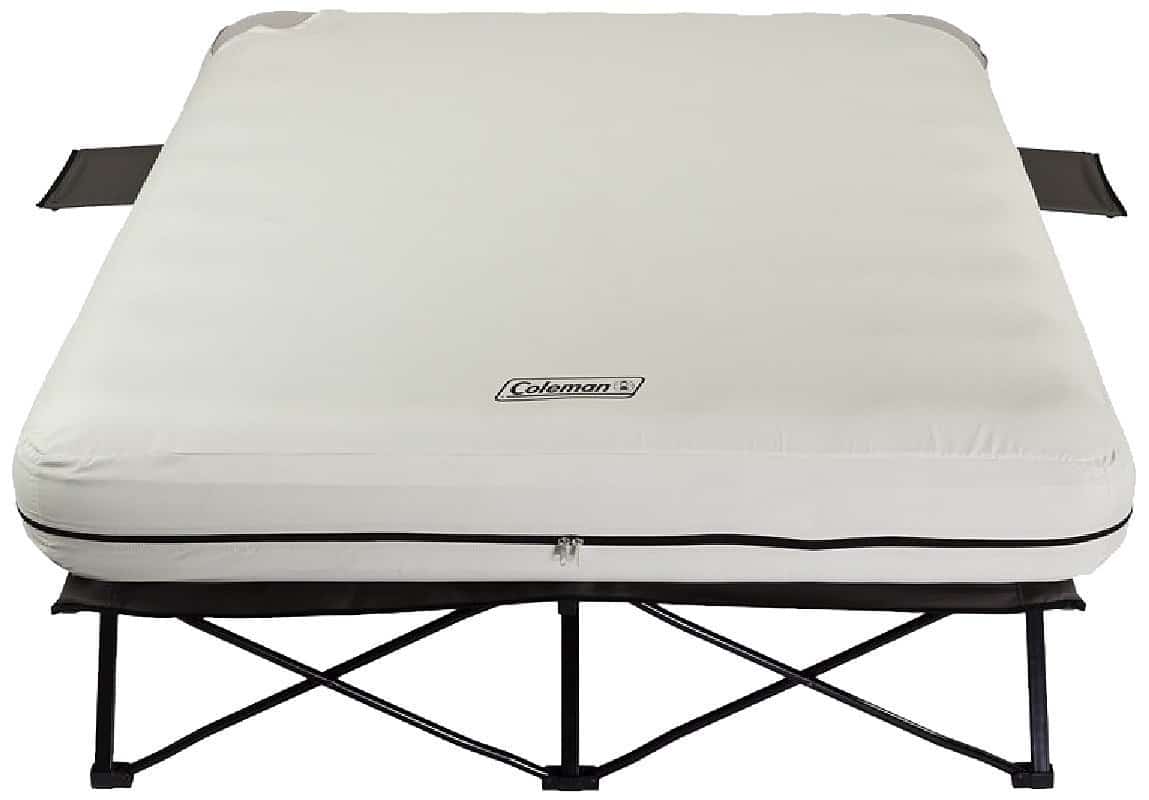 coleman camping cot air mattress queen