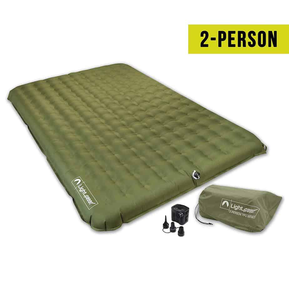 lightspeed outdoors 2 person pvc free air bed