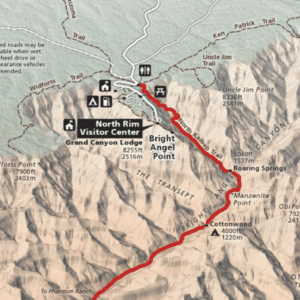 North Kaibab Trail Map - Outside Pulse